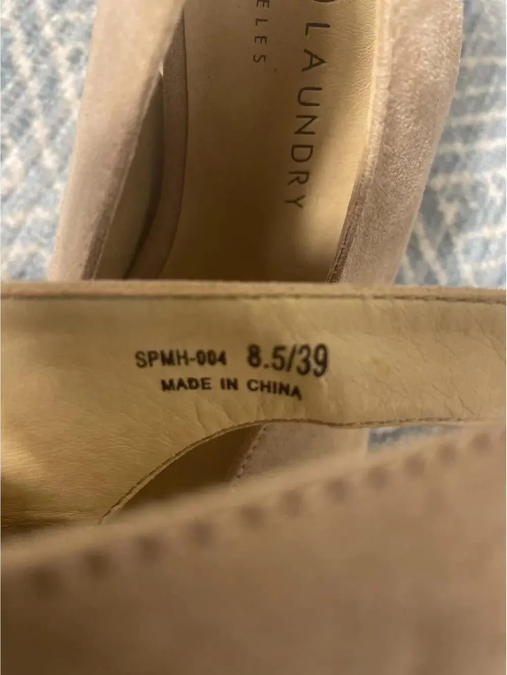 Chinese Laundry Womens Suede Peep Heels Size 8.5 Wedding Beige Tan Sexy Boho